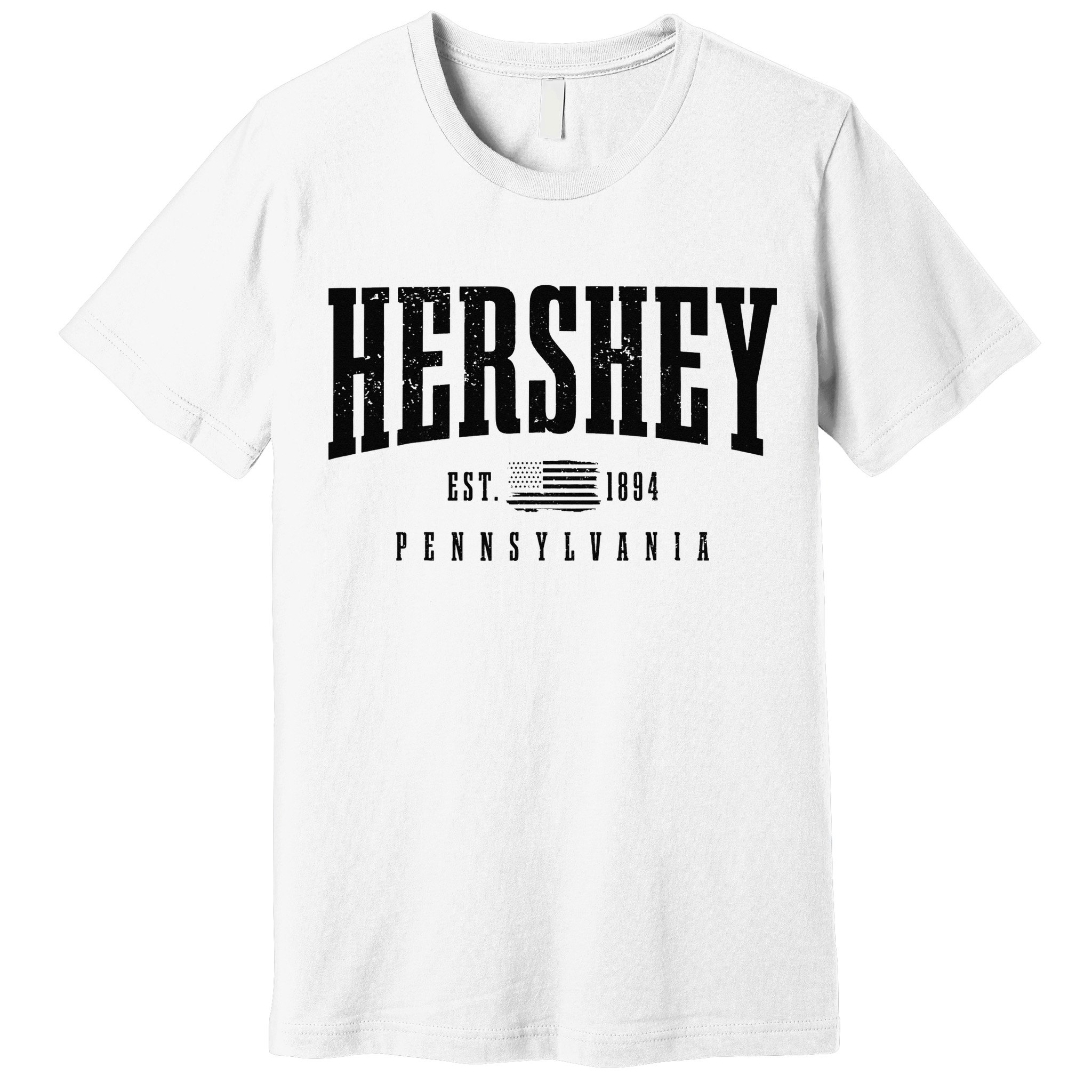 Hershey Pennsylvania Est. 1894 American Flag Patriotic Premium T-Shirt