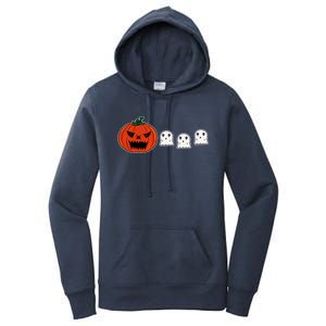 Hq Pumpkin Eating Ghoscute Gift Retro Gamer Spooky Pumpkin Meaningful Gift Women's Pullover Hoodie