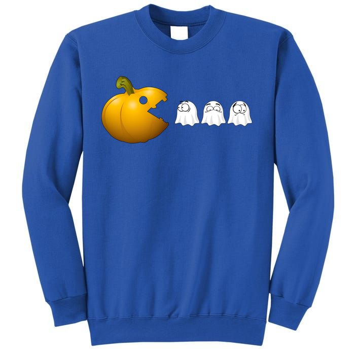 Halloween Pumpkin Eating Ghost Fall Gamer Costume Great Gift Sweatshirt