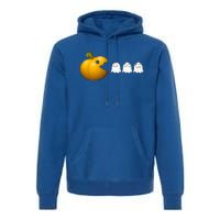 Halloween Pumpkin Eating Ghost Fall Gamer Costume Great Gift Premium Hoodie