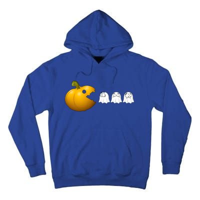 Halloween Pumpkin Eating Ghost Fall Gamer Costume Great Gift Tall Hoodie