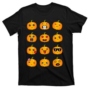 Halloween Pumpkins Emotions Cute Halloween T-Shirt