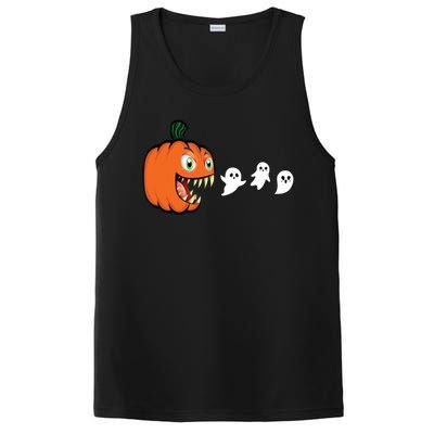 Halloween Pumpkin Eating Ghost Gamer Gift PosiCharge Competitor Tank