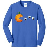 Halloween Pumpkin Eating Boo Bees Ghosts Funny Halloween Gift Kids Long Sleeve Shirt