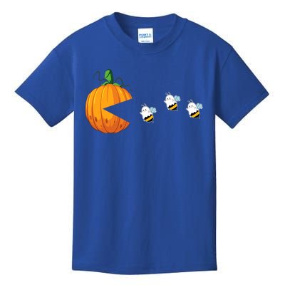 Halloween Pumpkin Eating Boo Bees Ghosts Funny Halloween Gift Kids T-Shirt