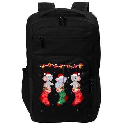 Holiday Party Elephant Christmas Socks  Impact Tech Backpack