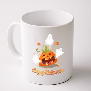 Halloween Pumpkin Eating Ghosts 2020 Gift Ideas Gift Coffee Mug