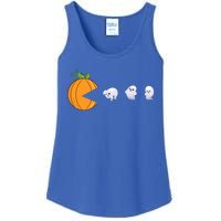 Halloween Pumpkin Eating Ghosts Funny Cute Gift Ladies Essential Tank