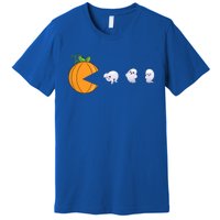 Halloween Pumpkin Eating Ghosts Funny Cute Gift Premium T-Shirt