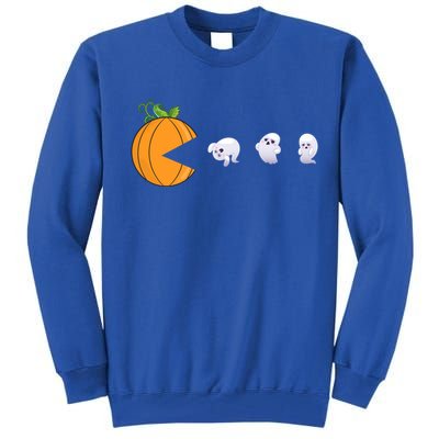 Halloween Pumpkin Eating Ghosts Funny Cute Gift Tall Sweatshirt