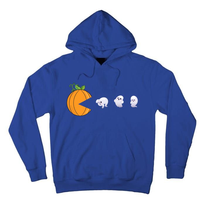 Halloween Pumpkin Eating Ghosts Funny Cute Gift Tall Hoodie