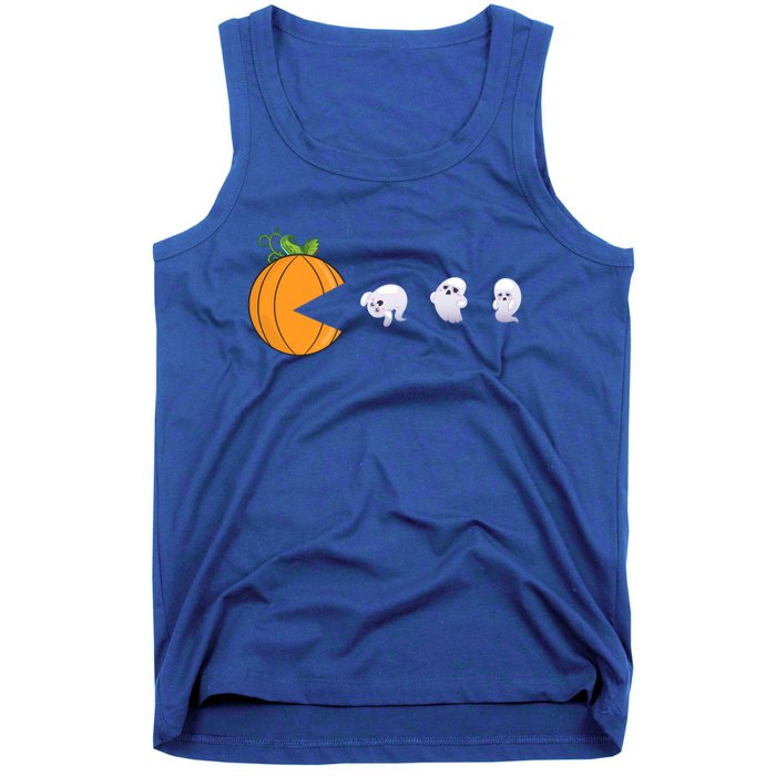 Halloween Pumpkin Eating Ghosts Funny Cute Gift Tank Top