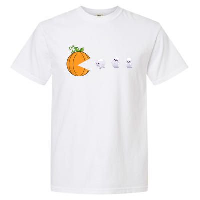 Halloween Pumpkin Eating Ghosts Funny Cute Gift Garment-Dyed Heavyweight T-Shirt