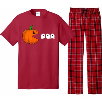 Halloween Pumpkin Eating Ghost Gamer For Pajama Set