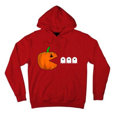 Halloween Pumpkin Eating Ghost Gamer For Tall Hoodie