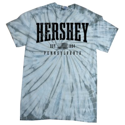 Hershey Pennsylvania Est. 1894 American Flag Patriotic Tie-Dye T-Shirt