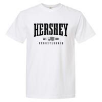 Hershey Pennsylvania Est. 1894 American Flag Patriotic Garment-Dyed Heavyweight T-Shirt