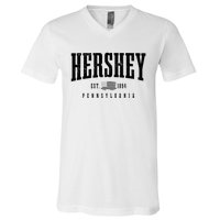 Hershey Pennsylvania Est. 1894 American Flag Patriotic V-Neck T-Shirt