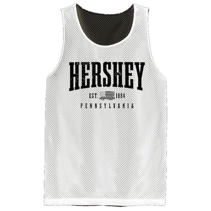 Hershey Pennsylvania Est. 1894 American Flag Patriotic Mesh Reversible Basketball Jersey Tank