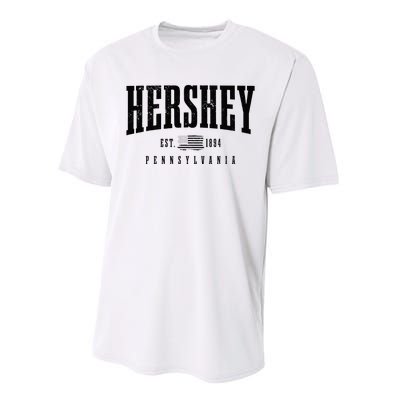 Hershey Pennsylvania Est. 1894 American Flag Patriotic Performance Sprint T-Shirt