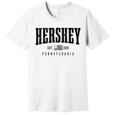 Hershey Pennsylvania Est. 1894 American Flag Patriotic Premium T-Shirt