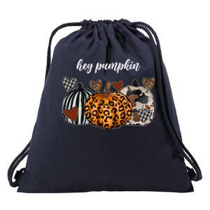 Hey Pumpkin Fall Season Gift Drawstring Bag