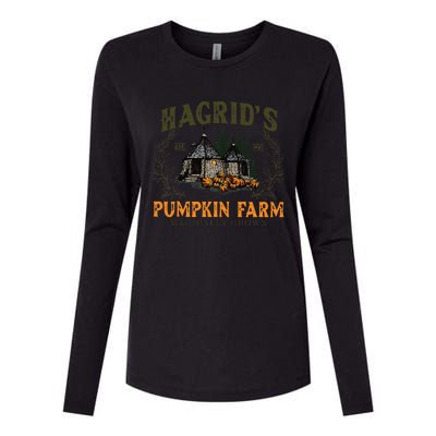 Hagrids Pumpkin Farm Magically Grown Halloween Spooky Season Gift Womens Cotton Relaxed Long Sleeve T-Shirt