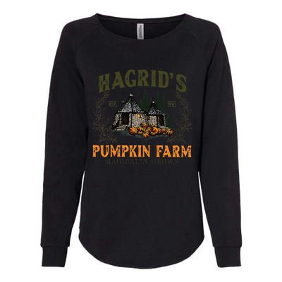 Hagrids Pumpkin Farm Magically Grown Halloween Spooky Season Gift Womens California Wash Sweatshirt