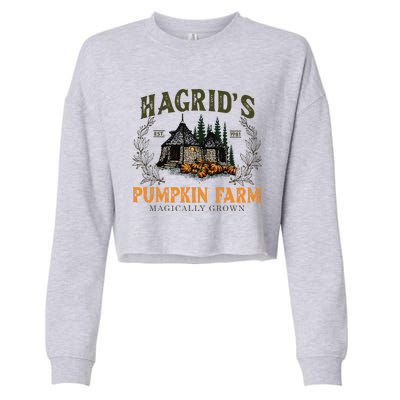 Hagrids Pumpkin Farm Magically Grown Halloween Spooky Season Gift Cropped Pullover Crew