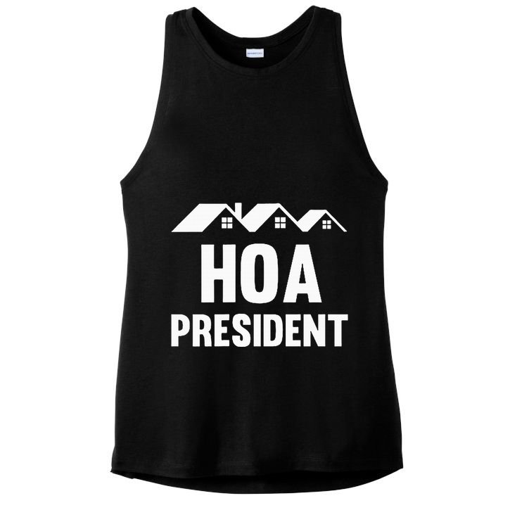 Hoa President Funny Homeowners Association Ladies PosiCharge Tri-Blend Wicking Tank
