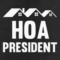 Hoa President Funny Homeowners Association 7 Panel Mesh Trucker Snapback Hat
