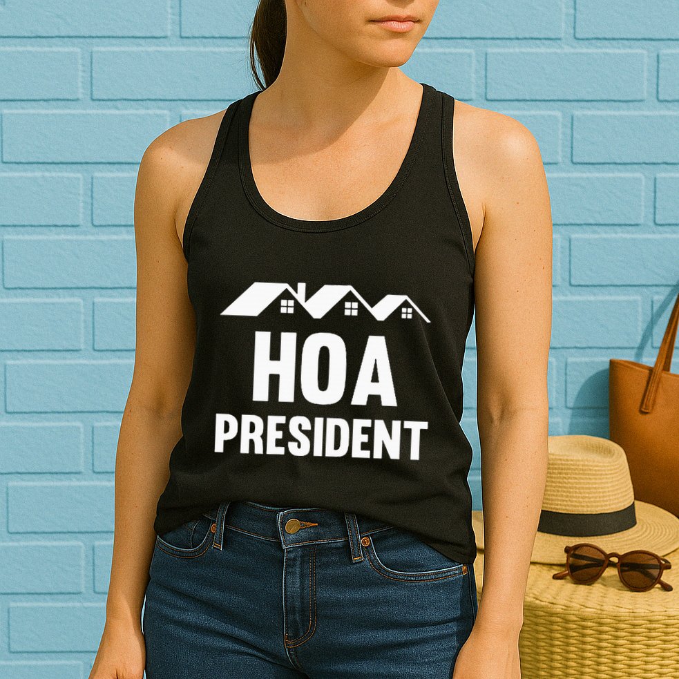 Hoa President Funny Homeowners Association Womens Tank Top