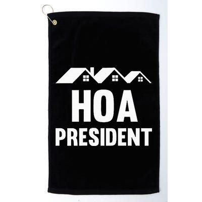 Hoa President Funny Homeowners Association Golf Towel