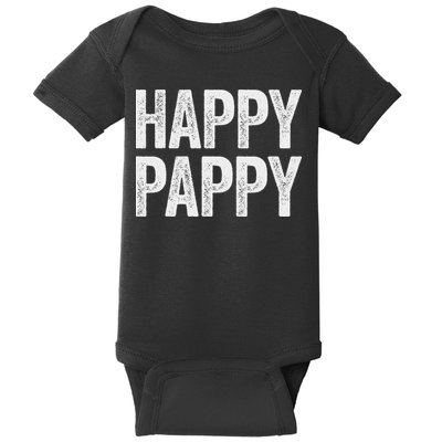 Happy Pappy Fathers Day Pappy Baby Bodysuit