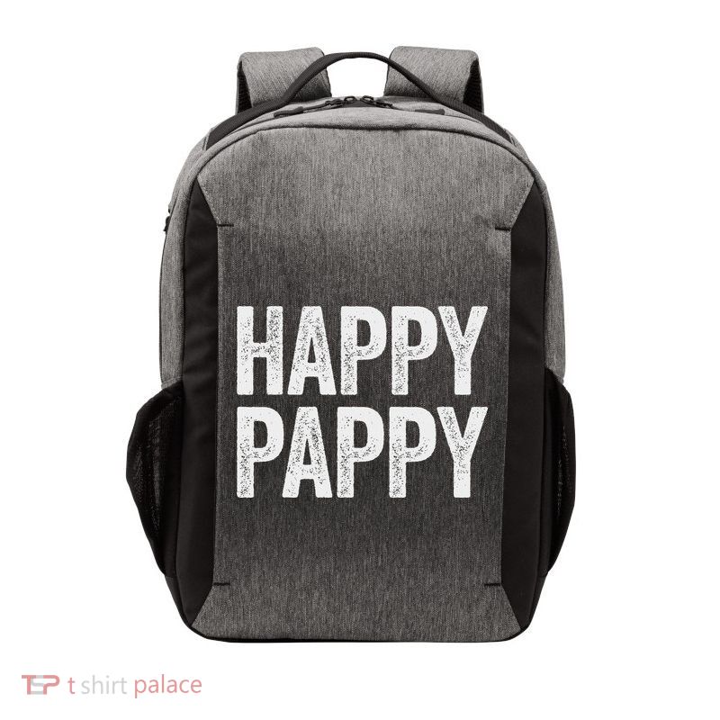 Happy Pappy Fathers Day Pappy Vector Backpack
