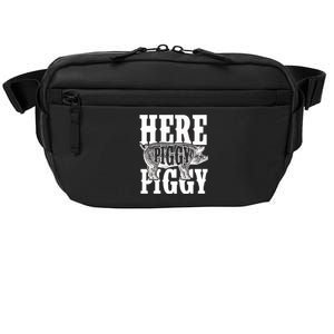 Here Piggy Funny Gift For Piggy Boar Hunting Wild Hog Hunters Crossbody Pack