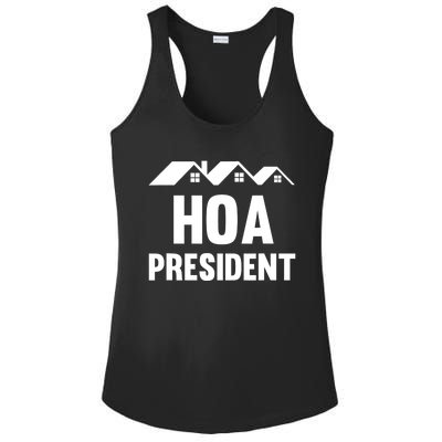 HOA President Funny Homeowners Association Ladies PosiCharge Competitor Racerback Tank