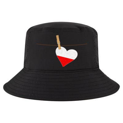 Heart Poland Flag Cool Comfort Performance Bucket Hat