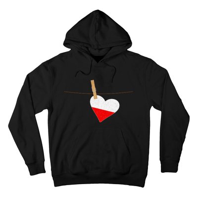 Heart Poland Flag Hoodie