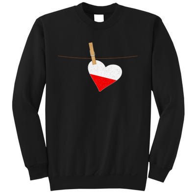 Heart Poland Flag Sweatshirt