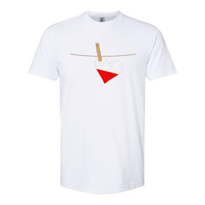 Heart Poland Flag Softstyle CVC T-Shirt