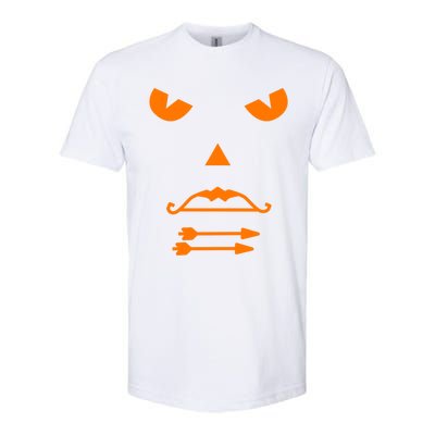 Halloween Pumpkin Face Recurve Bow Lovers Gift Archery Funny Gift Softstyle® CVC T-Shirt