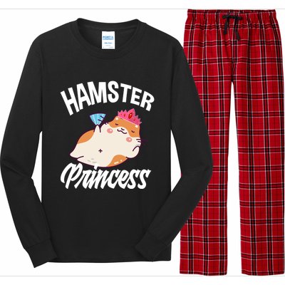 Hamster Princess Funny Hamster Lover Gift Long Sleeve Pajama Set