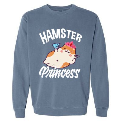 Hamster Princess Funny Hamster Lover Gift Garment-Dyed Sweatshirt