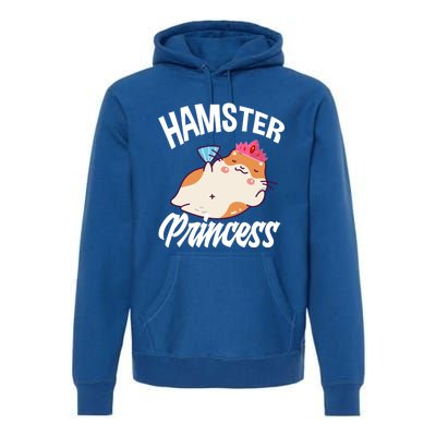 Hamster Princess Funny Hamster Lover Gift Premium Hoodie