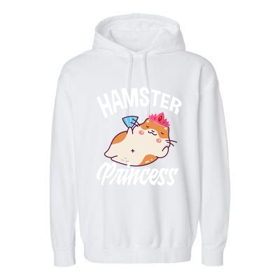 Hamster Princess Funny Hamster Lover Gift Garment-Dyed Fleece Hoodie