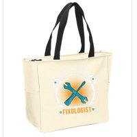 Handyman Professional Fixologist for Funny Repairman Team  Zip Tote Bag