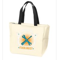 Handyman Professional Fixologist for Funny Repairman Team  Zip Tote Bag