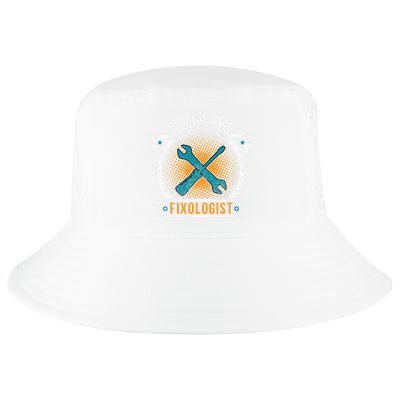 Handyman Professional Fixologist for Funny Repairman Team  Cool Comfort Performance Bucket Hat