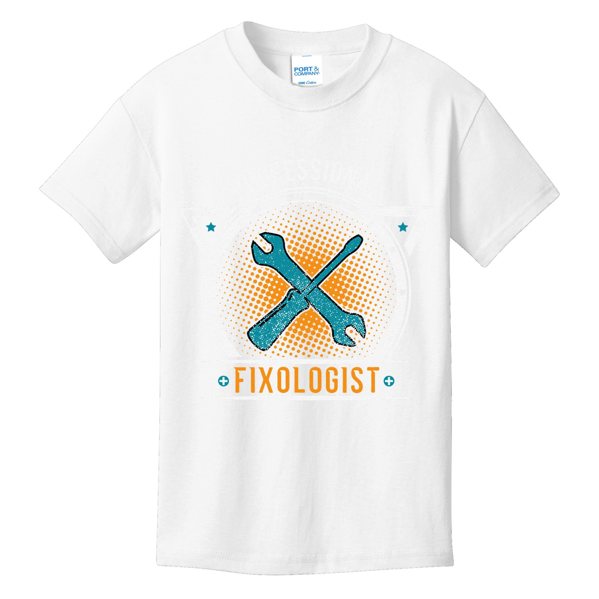 Handyman Professional Fixologist for Funny Repairman Team  Kids T-Shirt